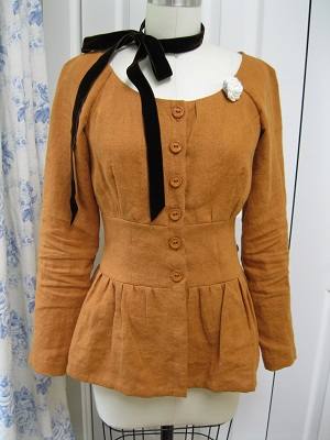 IL019 RUST Softened - 100% Linen