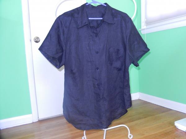 IL020 BLACK Softened - 100% Linen