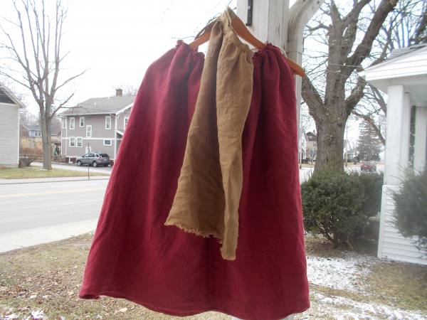 IL019 BIKING RED Softened - 100% Linen