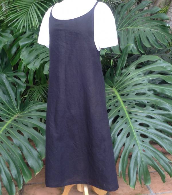 IS003 BLACK Softened - 51% Linen / 49% Cotton