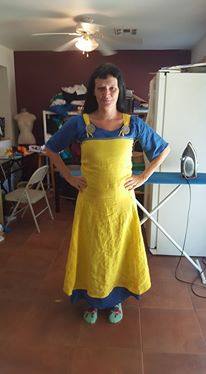 1C64 DAFFODIL Softened - 100% Linen