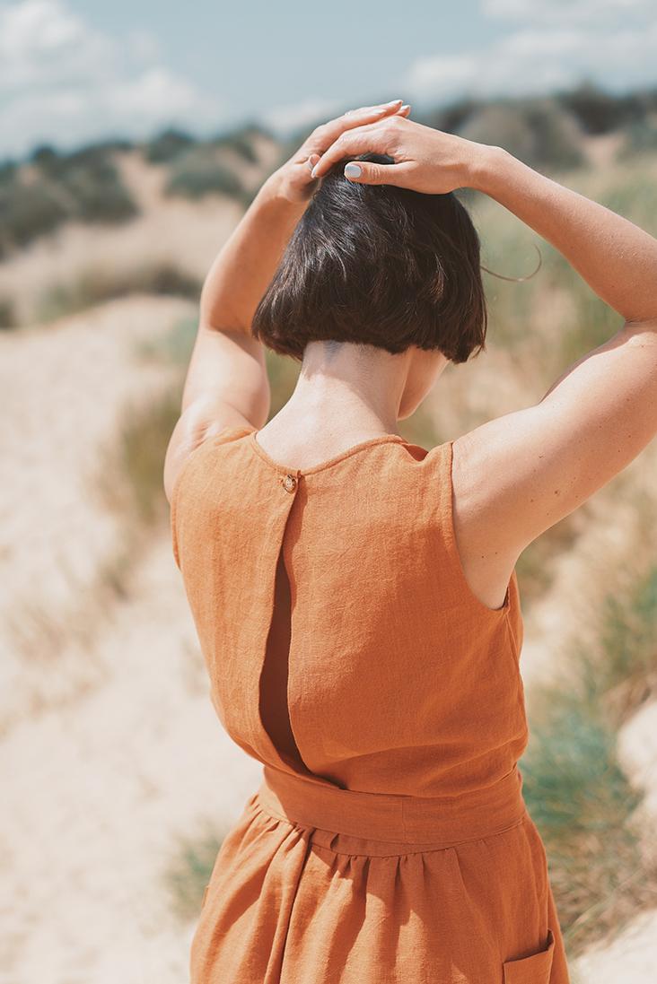 1C64 RUST Softened - 100% Linen