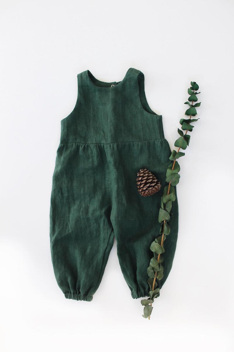 IL019 EVERGREEN Softened - 100% Linen