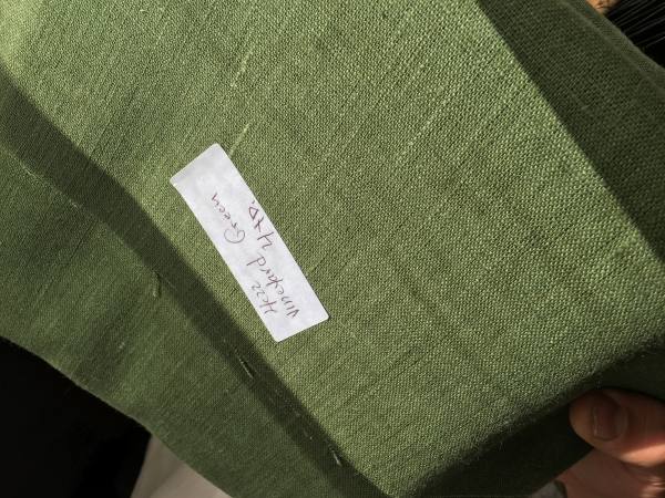4C22 VINEYARD GREEN Softened 100% Linen Heavy (7.1 oz/yd<sup>2</sup>)