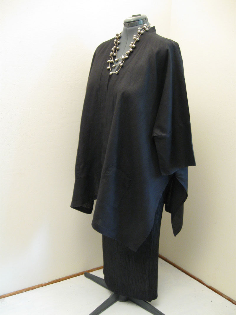 IS003 BLACK Softened - 51% Linen / 49% Cotton