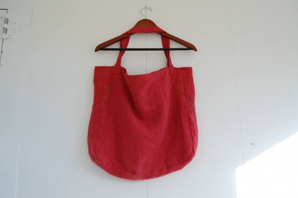 4C22 FIRECRACKER RED Softened 100% Linen Heavy (7.1 oz/yd<sup>2</sup>)