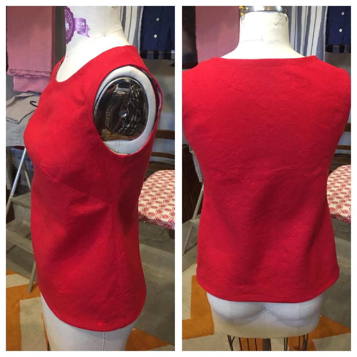IL019 FIRECRACKER RED Softened - 100% Linen