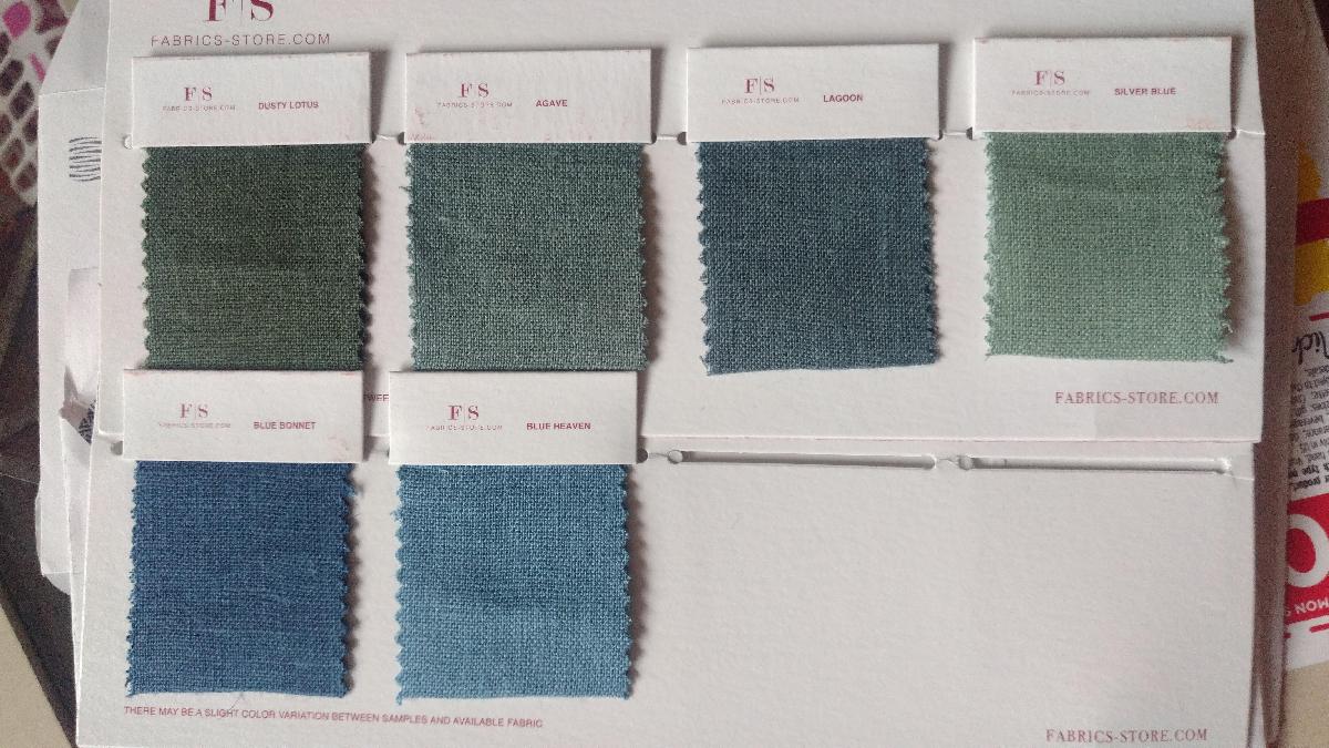 IL019 SILVER BLUE Softened - 100% Linen