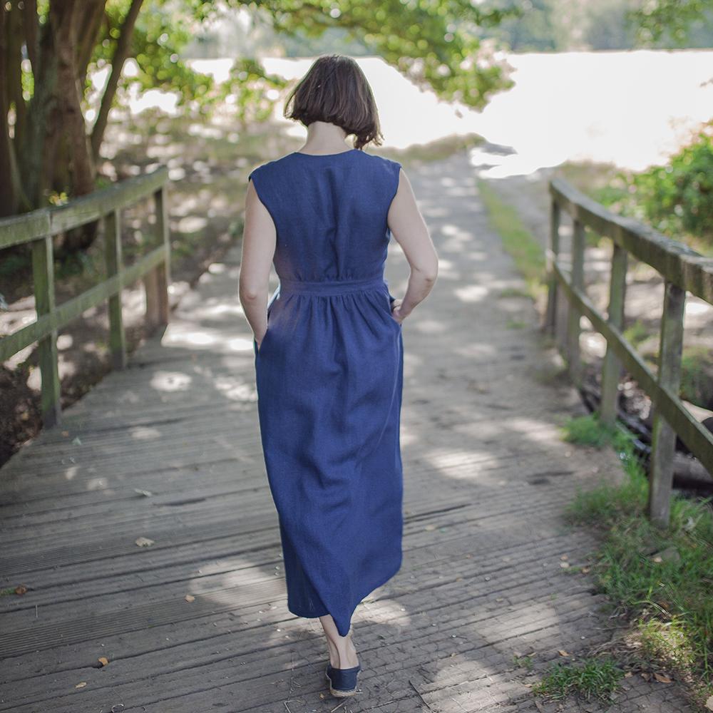 IL019 COBALT Softened - 100% Linen