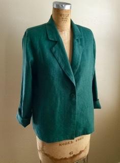 IL019 VINEYARD GREEN Softened 100% Linen Middle (5.3 oz/yd<sup>2</sup>)