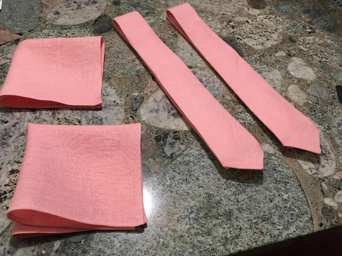 IL019 POWER PINK Softened - 100% Linen