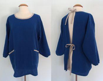 IL019 ROYAL BLUE Softened - 100% Linen