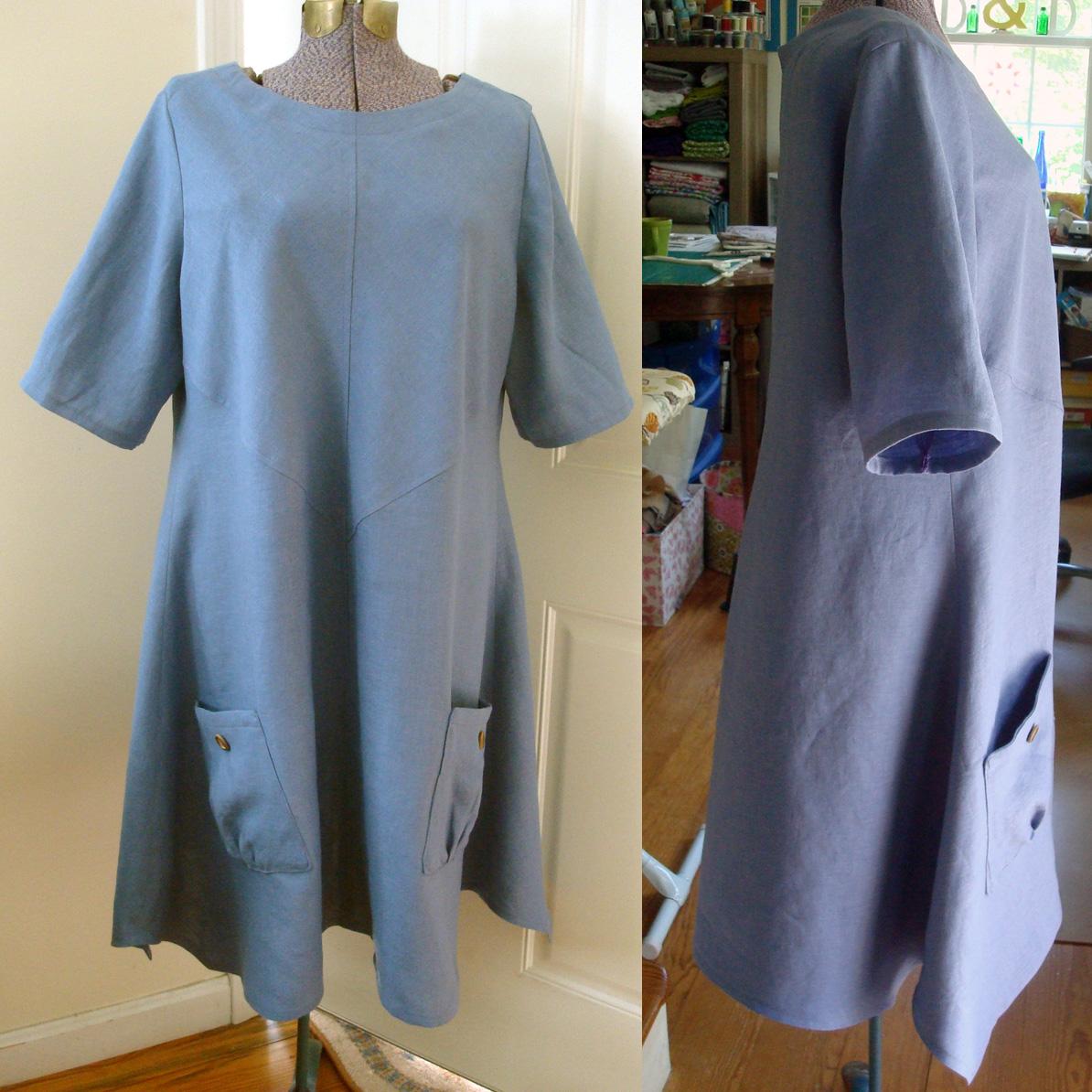 1C64 BLEACHED DENIM Softened - 100% Linen