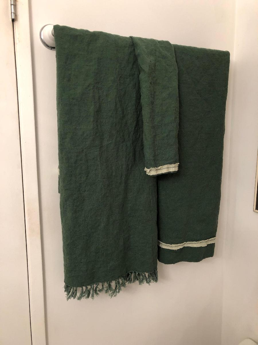 4C22 JUNIPER Softened - 100% Linen