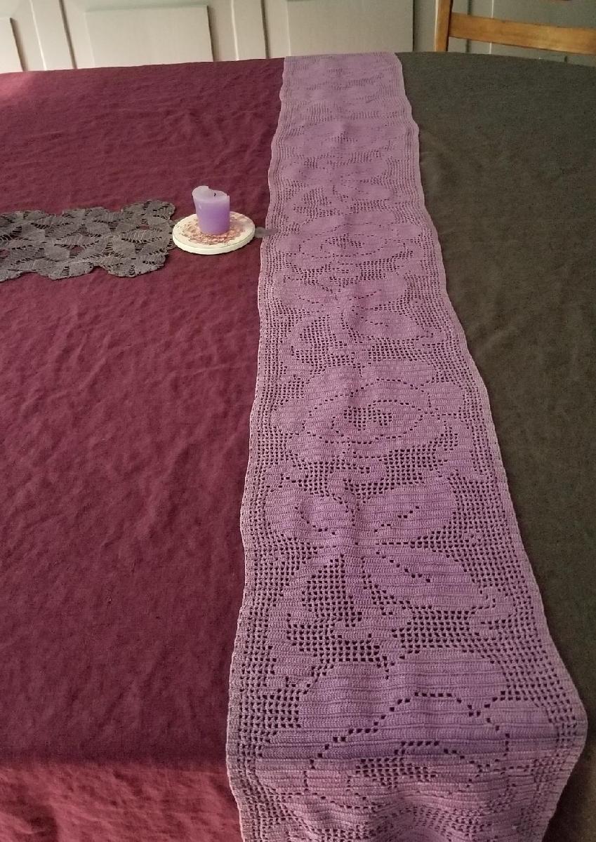 IL019 EGGPLANT Softened - 100% Linen