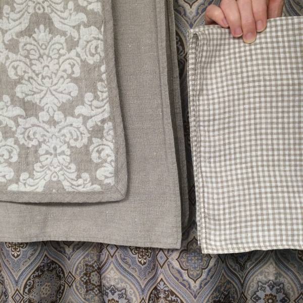IL002 ROYAL CREST IVORY-NATURAL - 100% Linen