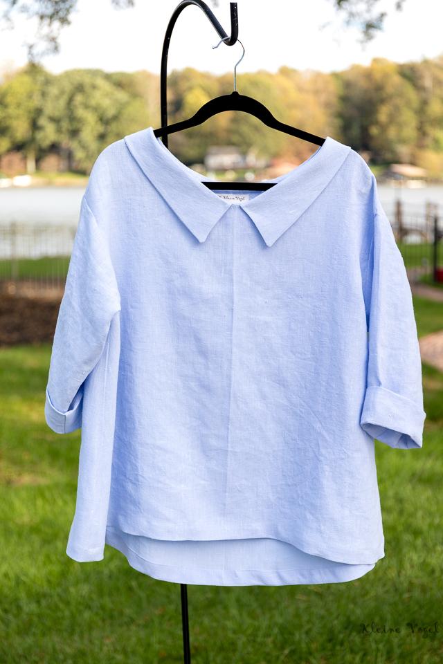 4C22 BLUE BELL Softened - 100% Linen