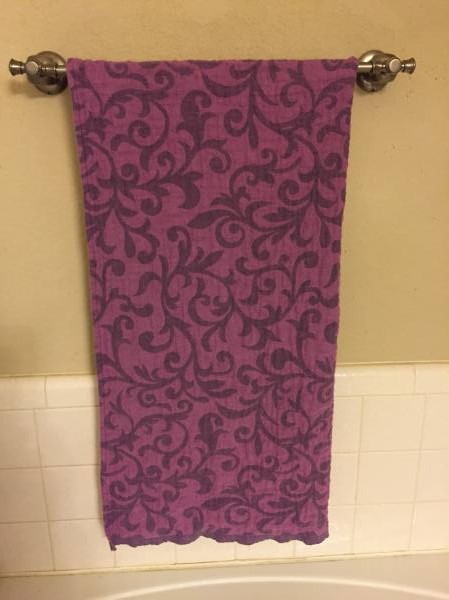 IL002 SCROLLS PURPLE - 100% Linen