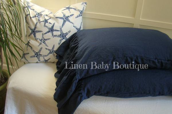 IL019 COBALT Softened - 100% Linen