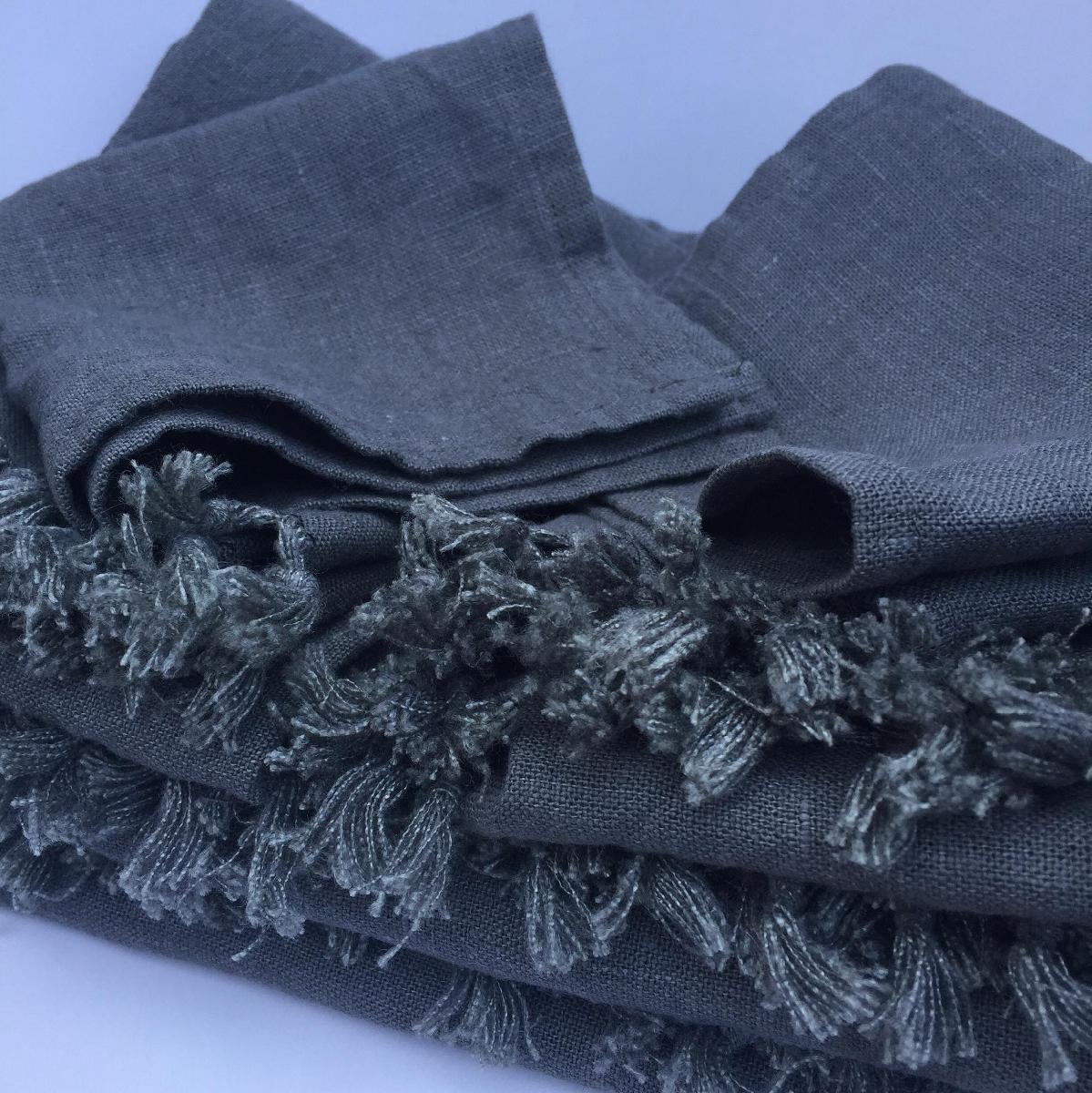 4C22 GRAPHITE Softened - 100% Linen