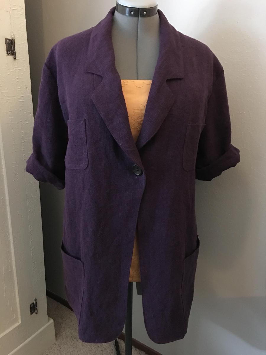 IL090 ROYAL PURPLE Softened - 100% Linen
