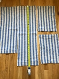 IL073 842 BLUE STRIPES    100% Linen Very Heavy (9.1 oz/yd<sup>2</sup>)