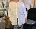 Anca — High Low Hem Linen Shirt, Type - PDF