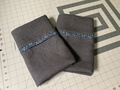 IL019    GRAY PINSTRIPE  Softened 100% Linen Medium (5.3 oz/yd<sup>2</sup>)