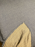 IS046 HENRI   COBALT / NATURAL  73% LINEN / 27% COTTON Heavy (7.7 oz/yd<sup>2</sup>)