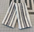 IL084 OLIVIER  WHITE/BLACK MLT-22  Softened 100% Linen Heavy (7.1 oz/yd<sup>2</sup>)