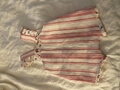 IL084 OLIVIER  WHITE/CHATEAU ROSE MLT-27  Softened 100% Linen Heavy (7.1 oz/yd<sup>2</sup>)