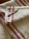 IL084 REMY  NATURAL/DULSE MLT-17  Softened 100% Linen Heavy (7.1 oz/yd<sup>2</sup>)