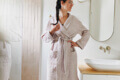 Capucine — Linen Bathrobe, Pajama Top and Pajama Pants, Type - Premium Paper, Single Size - 2 to 8