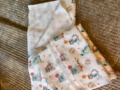 IC008  Owlets  BLUE / WHITE  Softened 100% Cotton Very Light (2.8 oz/yd<sup>2</sup>)