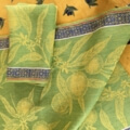 IL085 NAVEL ORANGE  PARROT GREEN MLT-16  100% Linen Medium (6.8 oz/yd<sup>2</sup>)