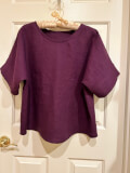IL019    EGGPLANT  FS Signature Finish 100% Linen Medium (5.3 oz/yd<sup>2</sup>)