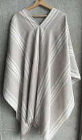 IL084 REMY   NATURAL / WHITE  Softened 100% Linen Heavy (7.1 oz/yd<sup>2</sup>)