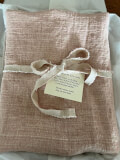 IL097 BREEZE   ROSE SMOKE / WHITE  FS Signature Finish 100% Linen Very Heavy (9.1 oz/yd<sup>2</sup>)