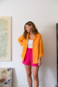 Zina Linen Shirt & Shirt Dress, Type - Premium Paper, Duo Size - 0/2 to 12/14