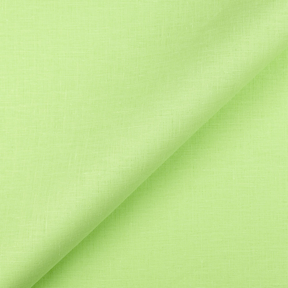 Fabric 1C64 100 Linen fabric PISTACHIO GREEN Softened