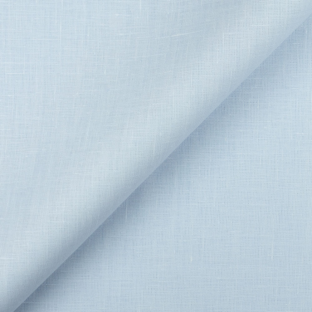 Fabric 1C64 100% Linen fabric SKY BLUE Softened