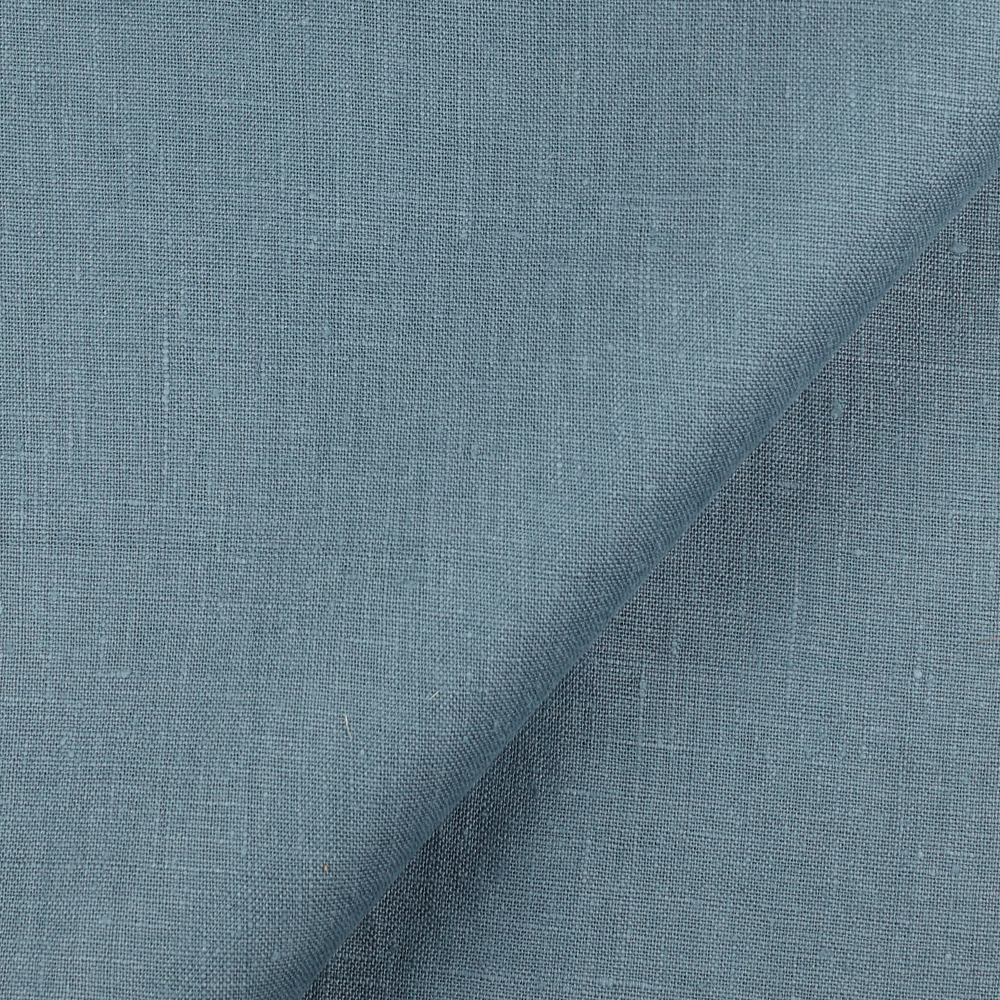 Fabric 4C22 100% Linen fabric BLUE BAYOU FS Premier Finish