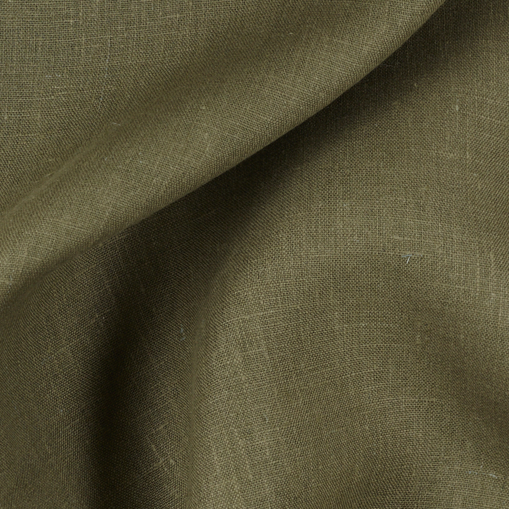 Fabric 4C22 100% Linen fabric DRIED HERB Softened