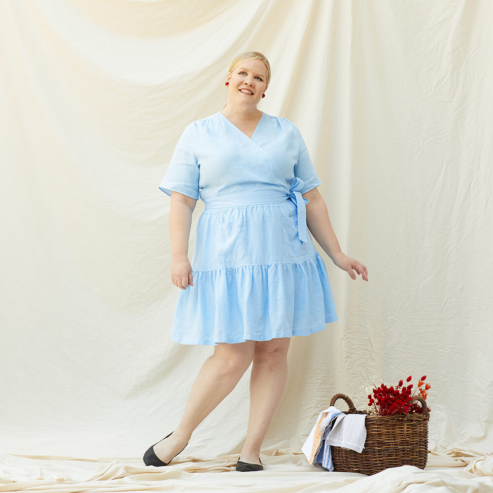 Julia — Linen Wrap Tops and Tiered Skirts, Type - Premium Paper, Single Size - 2 to 8