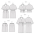 Sewing Patterns - Hana — Linen Wrap Dresses, Top, and Skirt