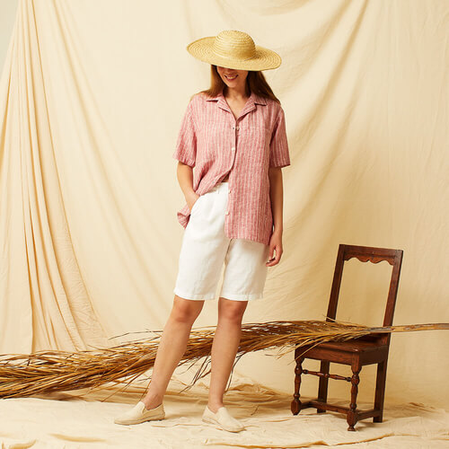 THE TOE Mykonos Sheer Shirt、short pants Mykonos Sheer Shirt – THE TOÉ
