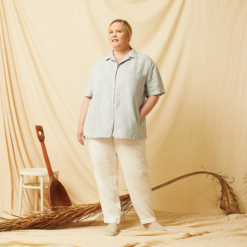 THE TOE Mykonos Sheer Shirt、short pants Mykonos Sheer Shirt – THE TOÉ