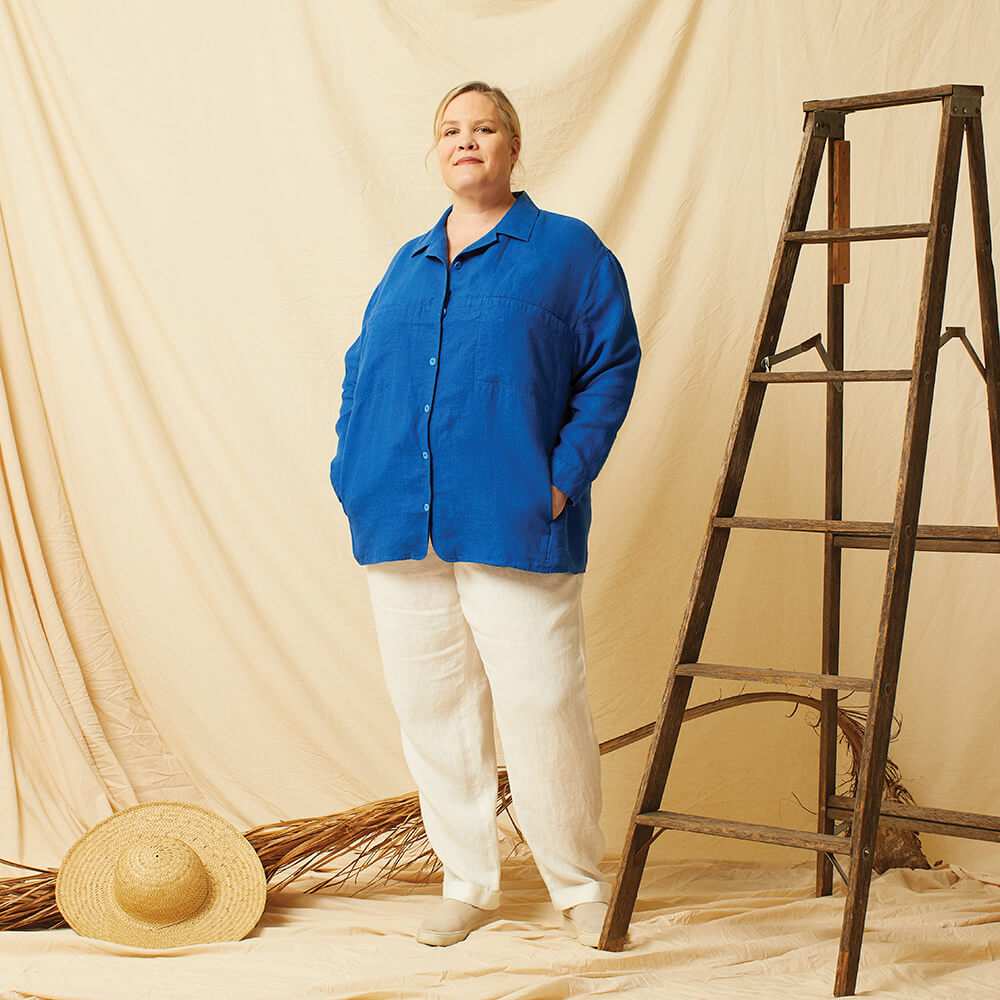 Mykonos — Linen Shirts, Pants, and Shorts, Type Premium Paper, Single Size