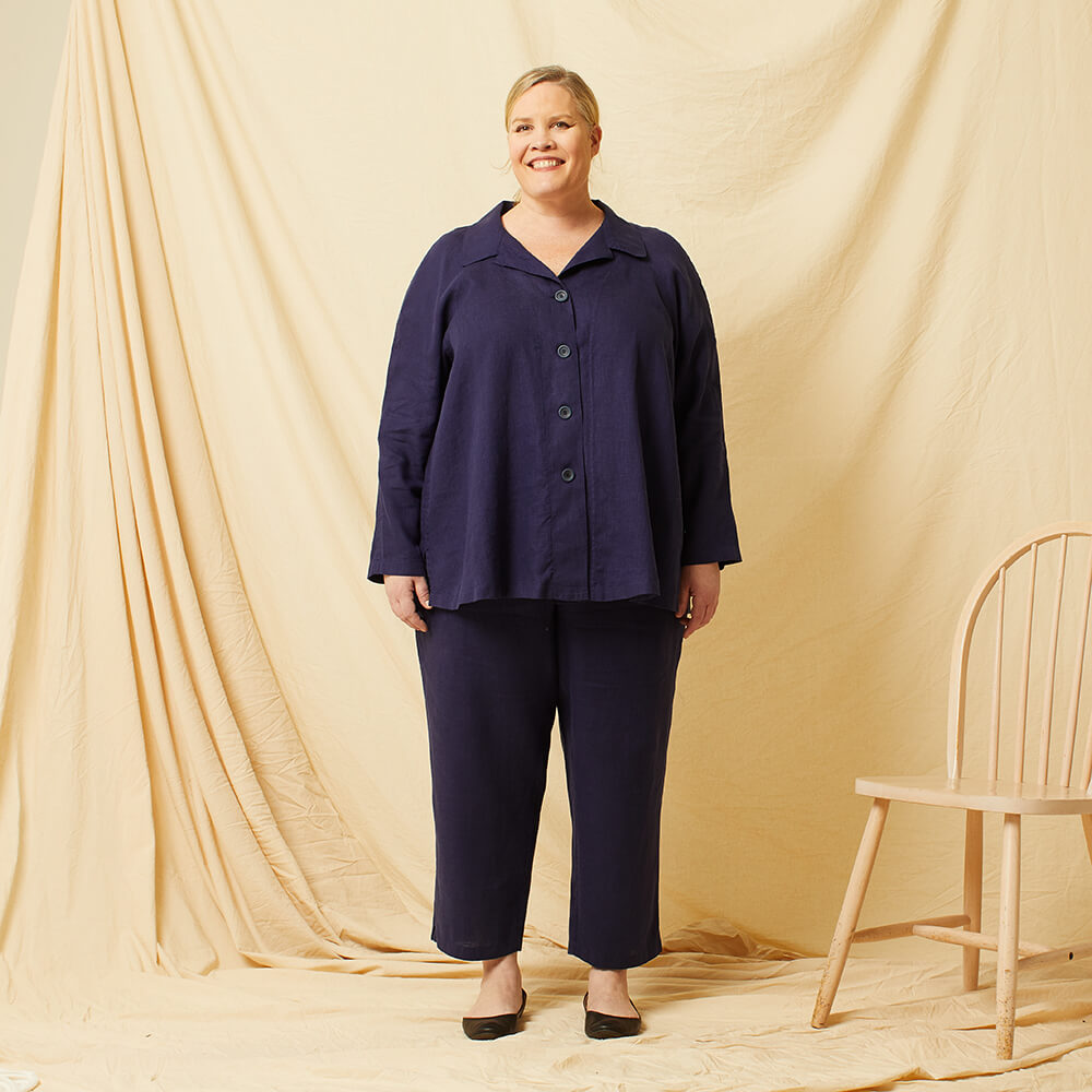 Capucine — Linen Bathrobe, Pajama Top and Pajama