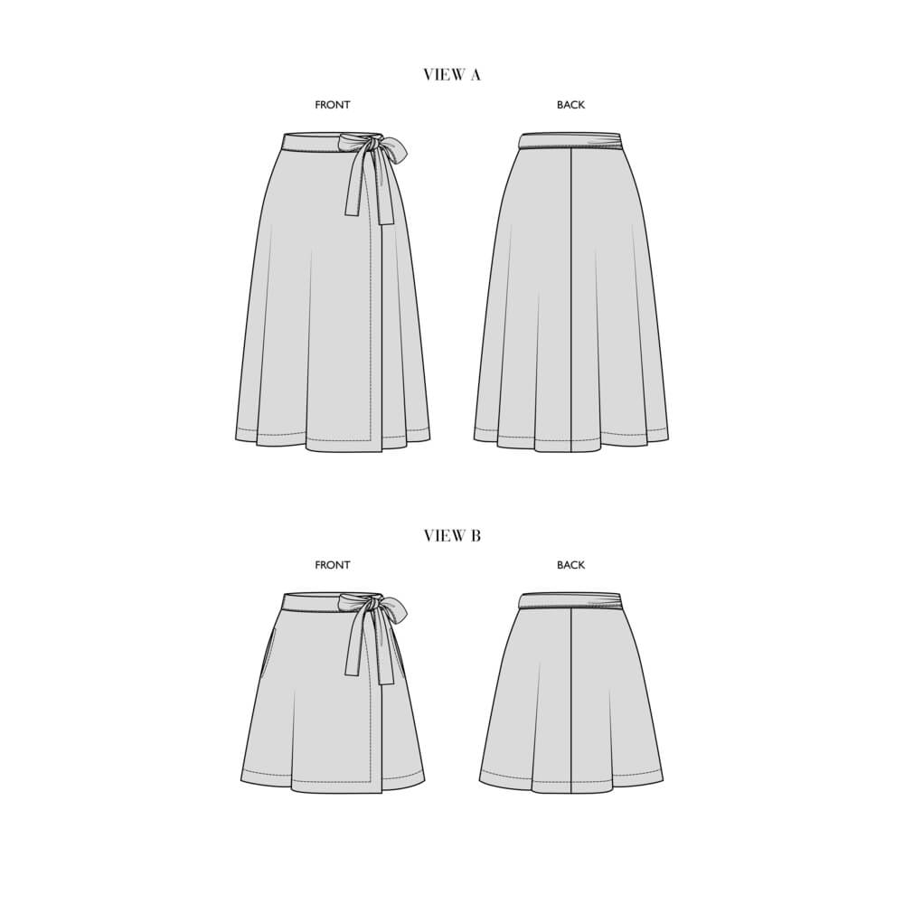 Dakota Pattern Collection - Wrap skirts, Type - Premium Paper, Single Size - 2 to 8